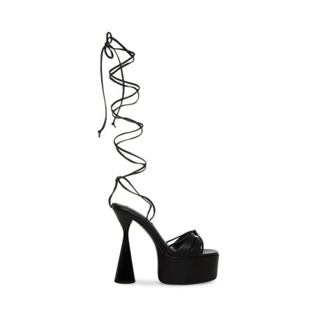 Black Steve Madden Yasmyn Women's Heels Sandals | PH 7450QNB